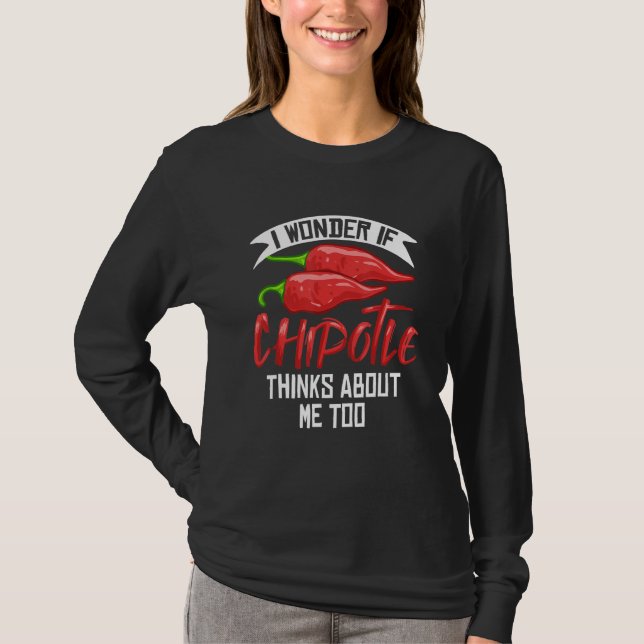 Chipotle Peppers Sauce Chili Salsa Powder Queso Fo T-Shirt (Front)