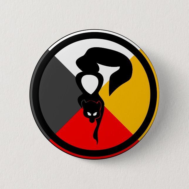Chippewa Dodem Waabizheshi Pinback Button (Front)