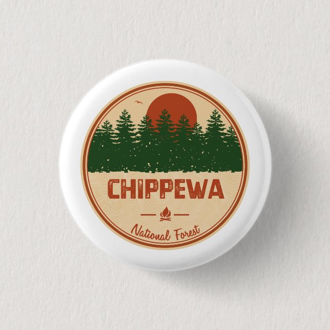 Chippewa National Forest Button (Front)