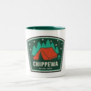 Chippewa National Forest Camping Two-Tone Coffee Mug