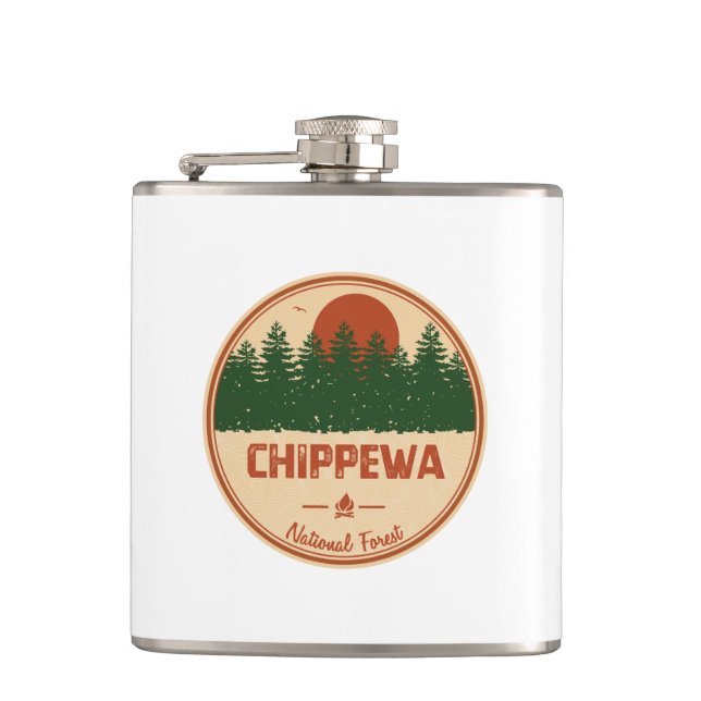 Chippewa National Forest Flask (Front)