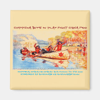 "Chippewa/Ojibwe Boys-Circa 1700" Magnet