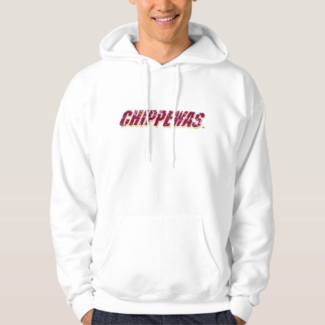Chippewas distressed hoodie (Front)