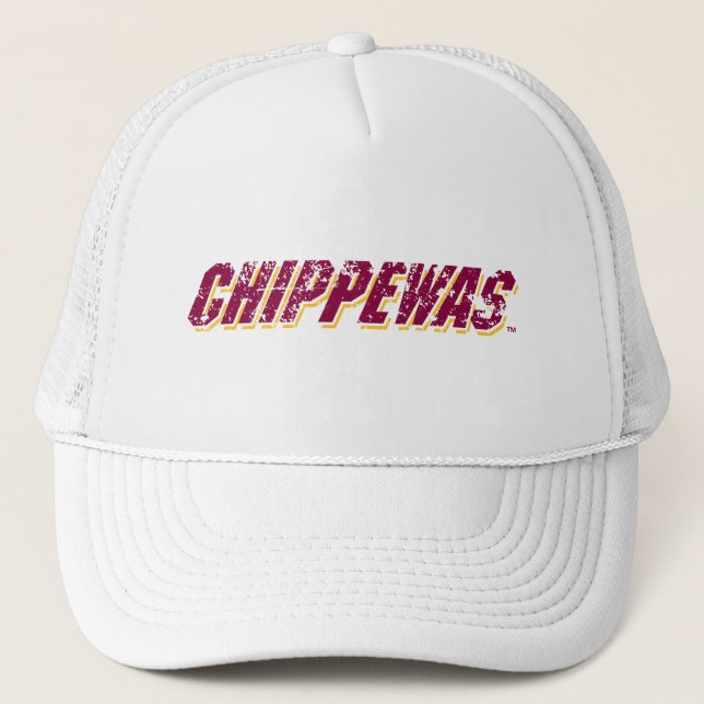 Chippewas distressed trucker hat (Front)