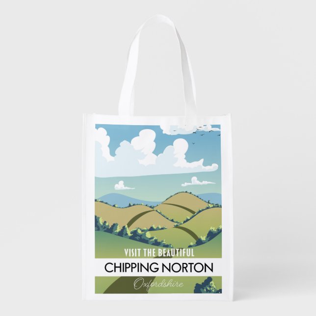 Chipping Norton Oxfordshire Grocery Bag (Front)