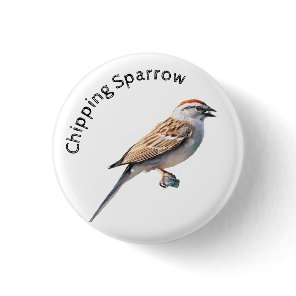 Chipping Sparrow Button