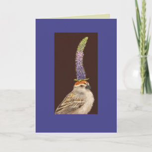 chipping sparrow card