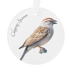 Chipping Sparrow Ornament