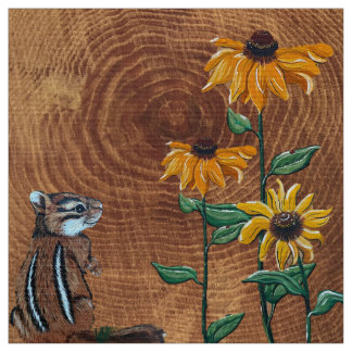 Chippy in Yellow Daisies Fabric