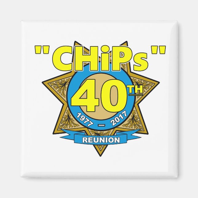 CHiPs 40th Anniversary Magnet (Front)