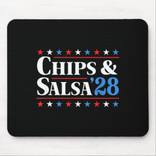 Chips And Salsa 2028 Funny Presidential Election 2 Mouse Pad