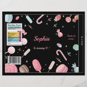 Chips Bag Candyland Wrapper Party Favor Bag