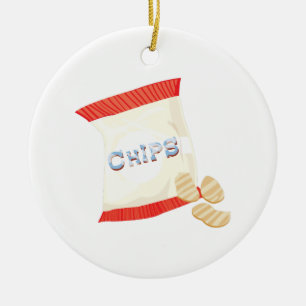 Chips Bag Ceramic Ornament