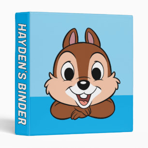 Chip's Cheerful Grin 3 Ring Binder