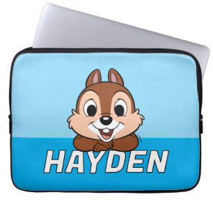 Chip's Cheerful Grin Laptop Sleeve