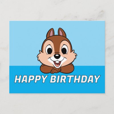 Chip&#39;s Cheerful Grin Postcard