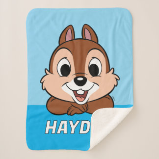 Chip's Cheerful Grin Sherpa Blanket