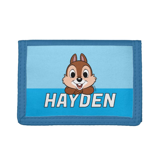 Chip's Cheerful Grin Trifold Wallet (Front)