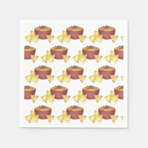 Chips Chili Con Queso Blanco Nachos Cheese Dip Napkins