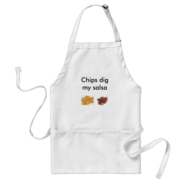 Chips Dig My Salsa Adult Apron (Front)