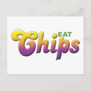 Chips, Eat Postcard
