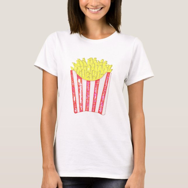 Chips French Fries Personalized Gift T-Shirt (Front)