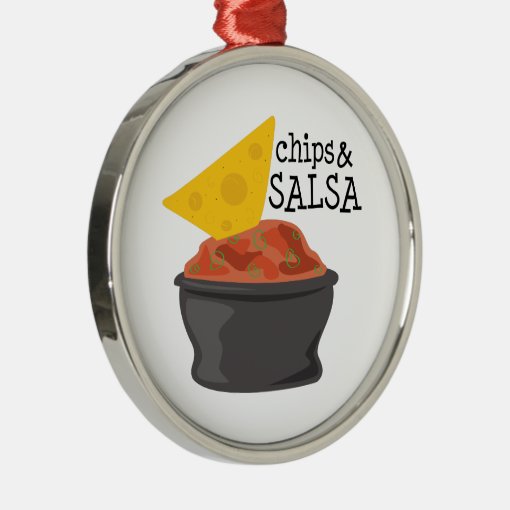 Chips & Salsa Metal Ornament Zazzle