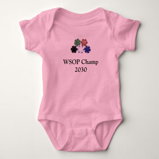 chips, WSOP Champ 2030 Baby Bodysuit (Front)