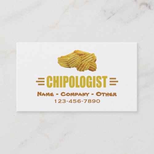 CHIPSOLOGIST _ Humorous Potato Chips Business Card
