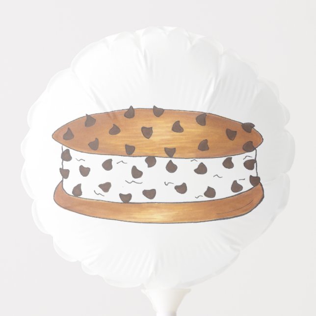 Chipwich Chocolate Chip Cookie Ice Cream Sandwich Balloon (Front)