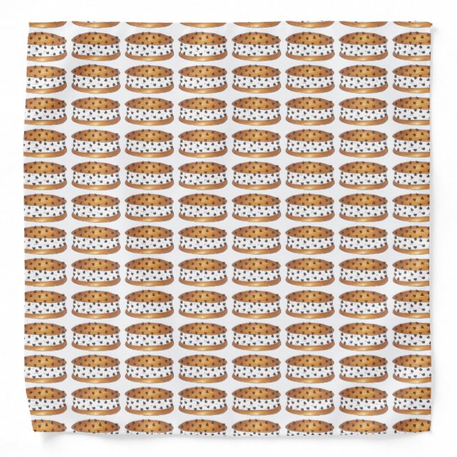 Chipwich Chocolate Chip Cookie Ice Cream Sandwich Bandana (Front)