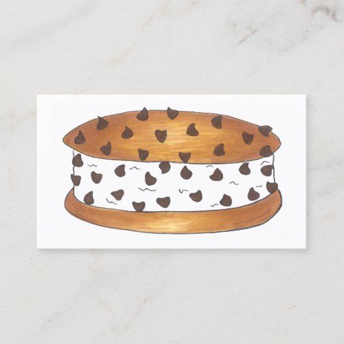 Chipwich Chocolate Chip Cookie Ice Cream Sandwich Business Card