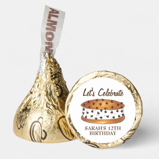 Chipwich Chocolate Chip Cookie Ice Cream Sandwich Hershey®'s Kisses® (Front)