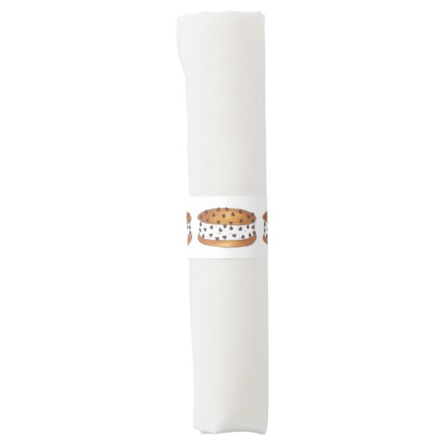 Chipwich Chocolate Chip Cookie Ice Cream Sandwich Napkin Bands (Front)