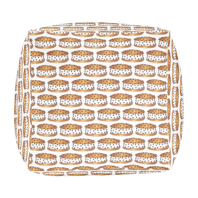 Chipwich Chocolate Chip Cookie Ice Cream Sandwich Pouf (Bottom)