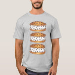 Chipwich Chocolate Chip Cookie Ice Cream Sandwich T-Shirt<br><div class="desc">Tee shirt features an original illustration of a stack of 'chipwich' style chocolate chip cookie ice cream sandwiches. A classic summertime treat!

Don't see what you're looking for? Need help with customization? Contact Rebecca to have something designed just for you.</div>