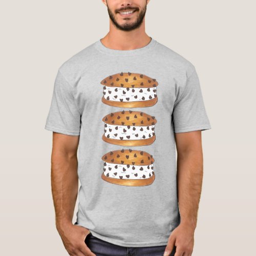 Chipwich Chocolate Chip Cookie Ice Cream Sandwich T_Shirt