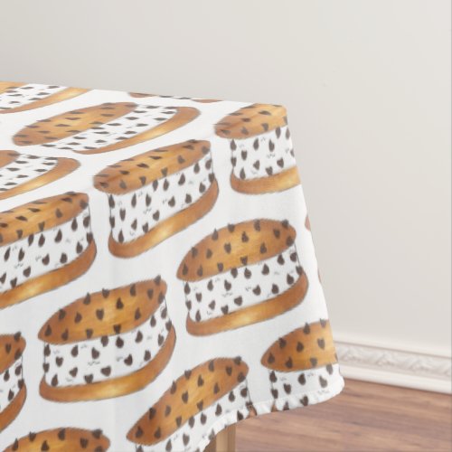 Chipwich Chocolate Chip Cookie Ice Cream Sandwich Tablecloth