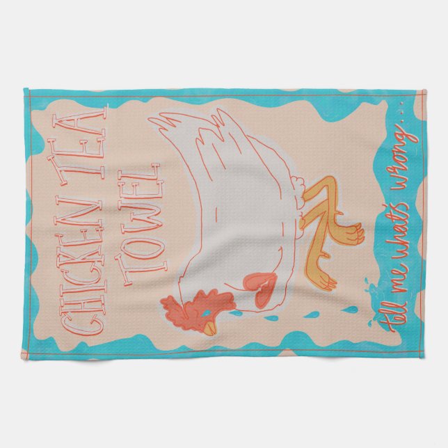 Chiquitita ABBA Chicken Tea Towel (Horizontal)