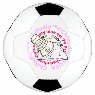 CHIRadio LLC iceCream LOGO Soccer Ball