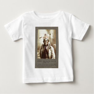 Chiricahua Apache Indian Leader Geronimo Portrait Baby T-Shirt