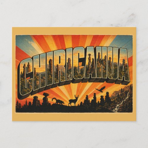 Chiricahua Arizona Volcanic Rock Spires Art Postcard