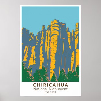 Chiricahua National Monument Hoodoos Arizona Poster by Kris_and_Friends at Zazzle