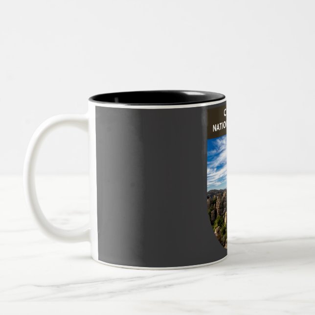 Chiricahua National Monument  Two-Tone Coffee Mug (Left)