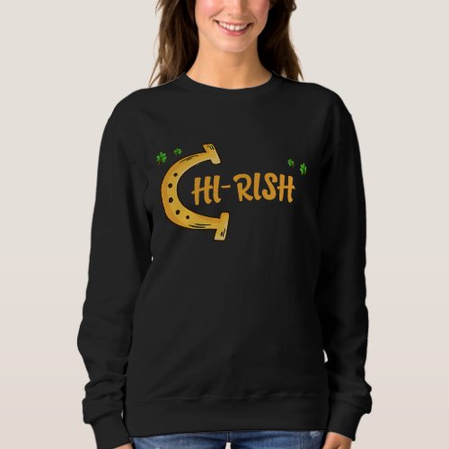 Chirish Chicago Irish St Patricks Day Shamrock Sweatshirt