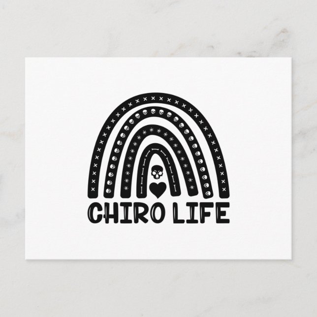 Chiro Life Chiropractic Spine Chiropractor Postcard (Front)