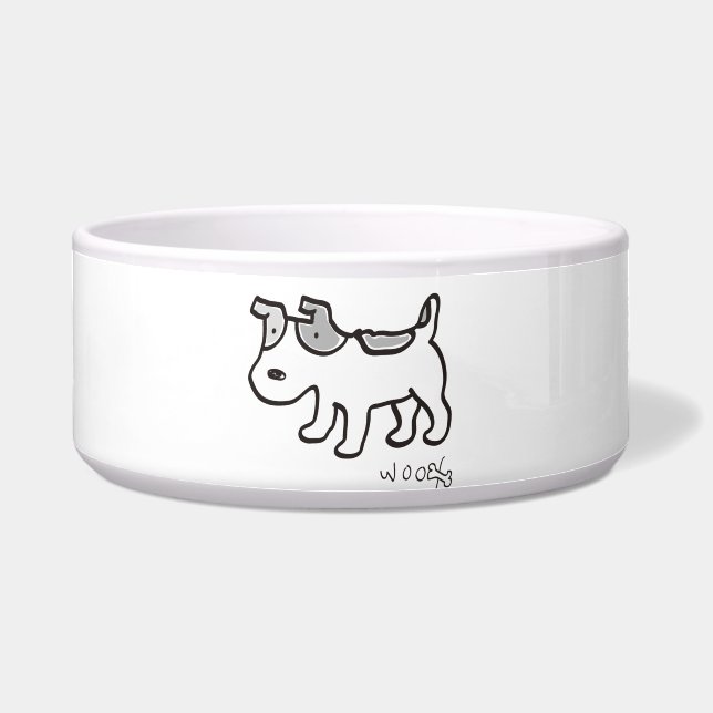 Chiro the Jack Russell terrier Bowl (Front)