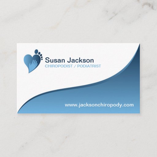 Customizable Chiropodist Business Card