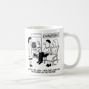 Chiropodist is Checking Shares on the Footsie Coffee Mug