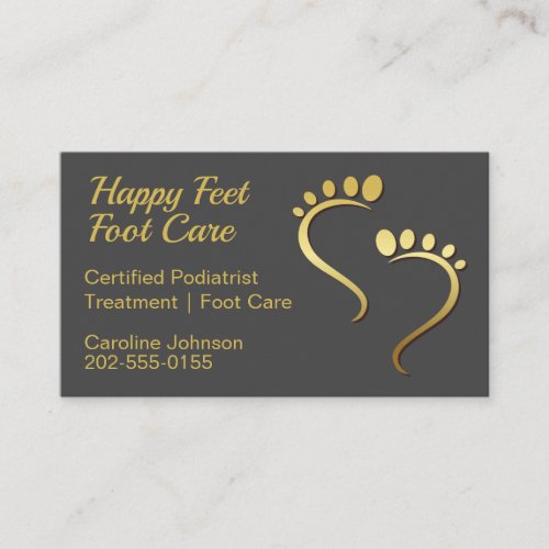Chiropodist Podiatrist Pedicure Foot Care Business Card